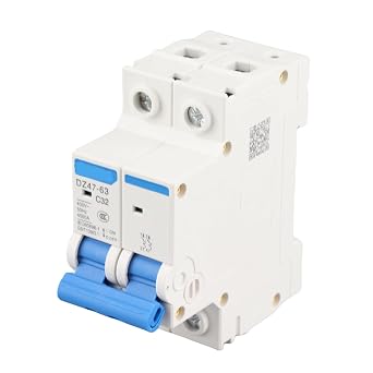 DZ47-63 RCCB Differential Switch Residual Current Circuit Breaker Life-Saving 32A Thermal Breaker Thermal Magnetic Differential, for Home Decoration, Engineering Construction, Network Transformation