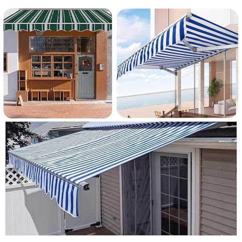 Cubierta superior de toldo duradera lona de repuesto resistente UV 8