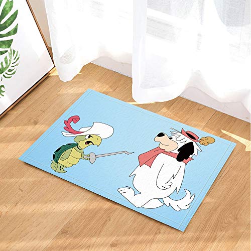 RN Caricatura de animación Infantil Tortoise Ranger y Perro Alfombra de baño Sala de Estar Dormitorio Cocina 40 cm * 60 cm, Adecuado para Todas Las Ocasiones