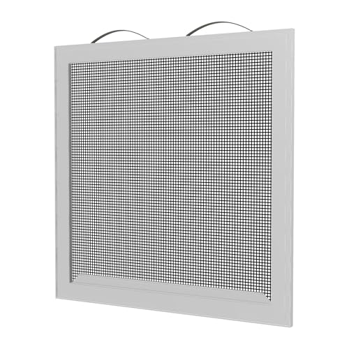 Single Hung Window Screen with Leaf Springs and Pull Rail for Easy Installation or Removal (SH...