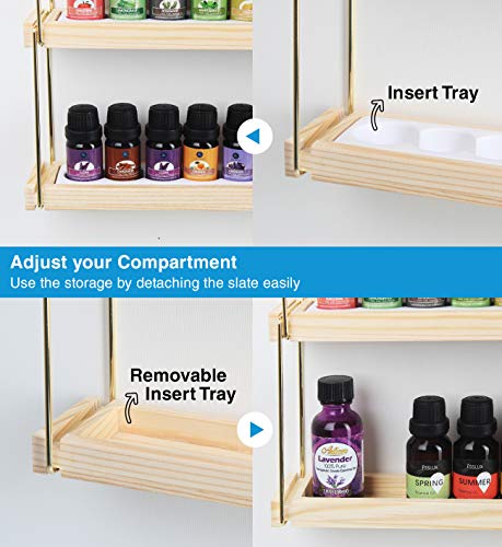 image for J JACKCUBE DESIGN Wall Mount Essential Oils Display Shelf with 5 Tier 