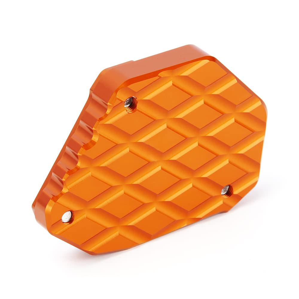 Modeer compatibile con KTM 1290 Super Adventure S 2021 2022 Moto CNC Supporto Piastra di prolunga Cavalletto laterale Pad 1290 ADV 1290adv s 1290S Accessori (arancione)