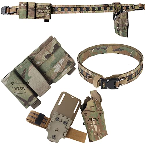 Ceinture tactique WLXW anti-fatigue avec kit médical amovible et étui G17 X300 stable