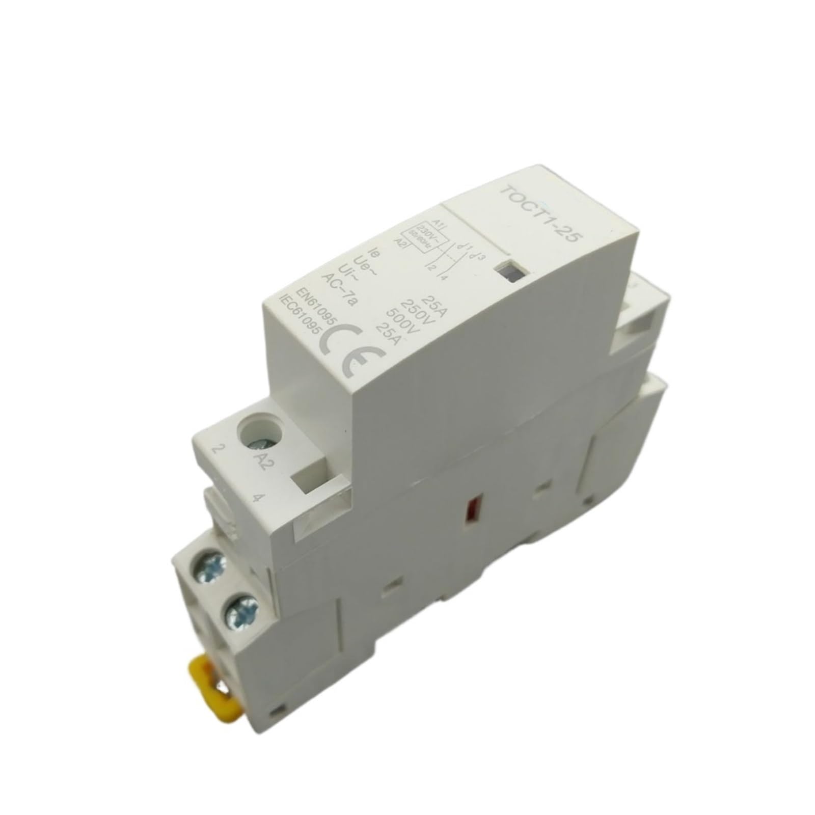 Contactor Modular de CA doméstico Tipo riel TOCT1 2P 25A 110V Bobina 50/60HZ 2NO