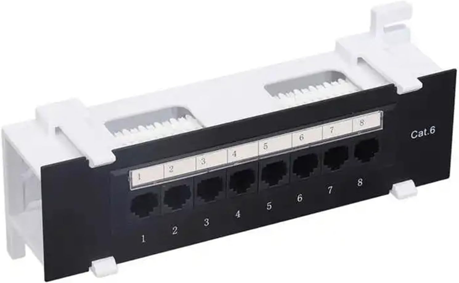 Bannik 5X Cat 用 8 ポート パッチ パネル。 6 多用途データセンター プラスチック ウォール マウント コンピュー