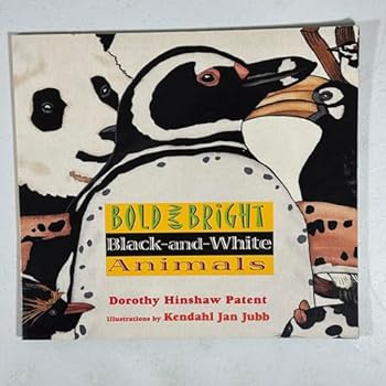 Paperback Bold and Bright Black-and-White Animals Book