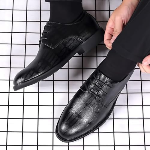 YZABEL Dress Oxford Shoes for Men Lace Up Leather Oxford Shoes Genuine Leather Dress Formal Shoes for Men Handmade Oxford Genuine Leather3