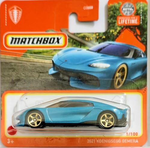 Matchbox Koenigsegg Gemera Azul 1:100 miniatura 1