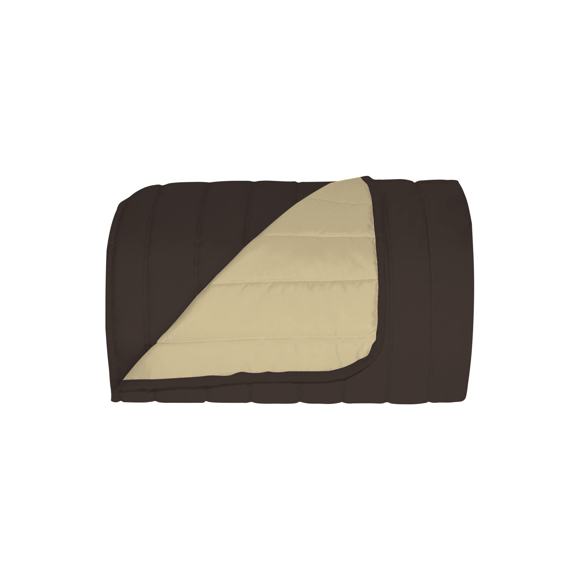 Italian Bed Linen Brown/Cream Elegant Doubleface Auto Seat Cover 130X140cm