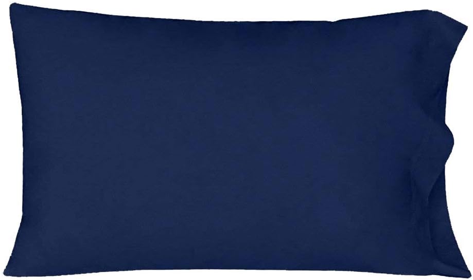 Egyptian Cotton 500 Thread Count Luxurious 2 PC Pillow Cases German/Extra Large Sequre Size 31" x 31"(Inches) -Navy Blue Solid. Dimension in CM (80 cm x 80 cm)