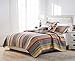 Greenland Home 100% Cotton Fashion Quilt Collection, Prewashed, Reversible Quilt Set, 3-Piece Full/Queen, Katy