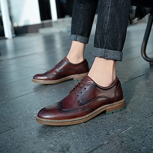 Image of Arkbird Mens Dress Shoes, Lace Up Leather Oxford