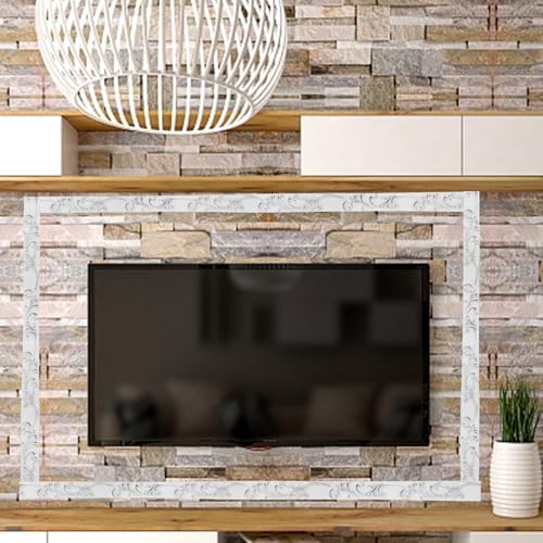 Moldura autoadhesiva flexible que elimina grietas de pared decorando salas y zonas de TV 7