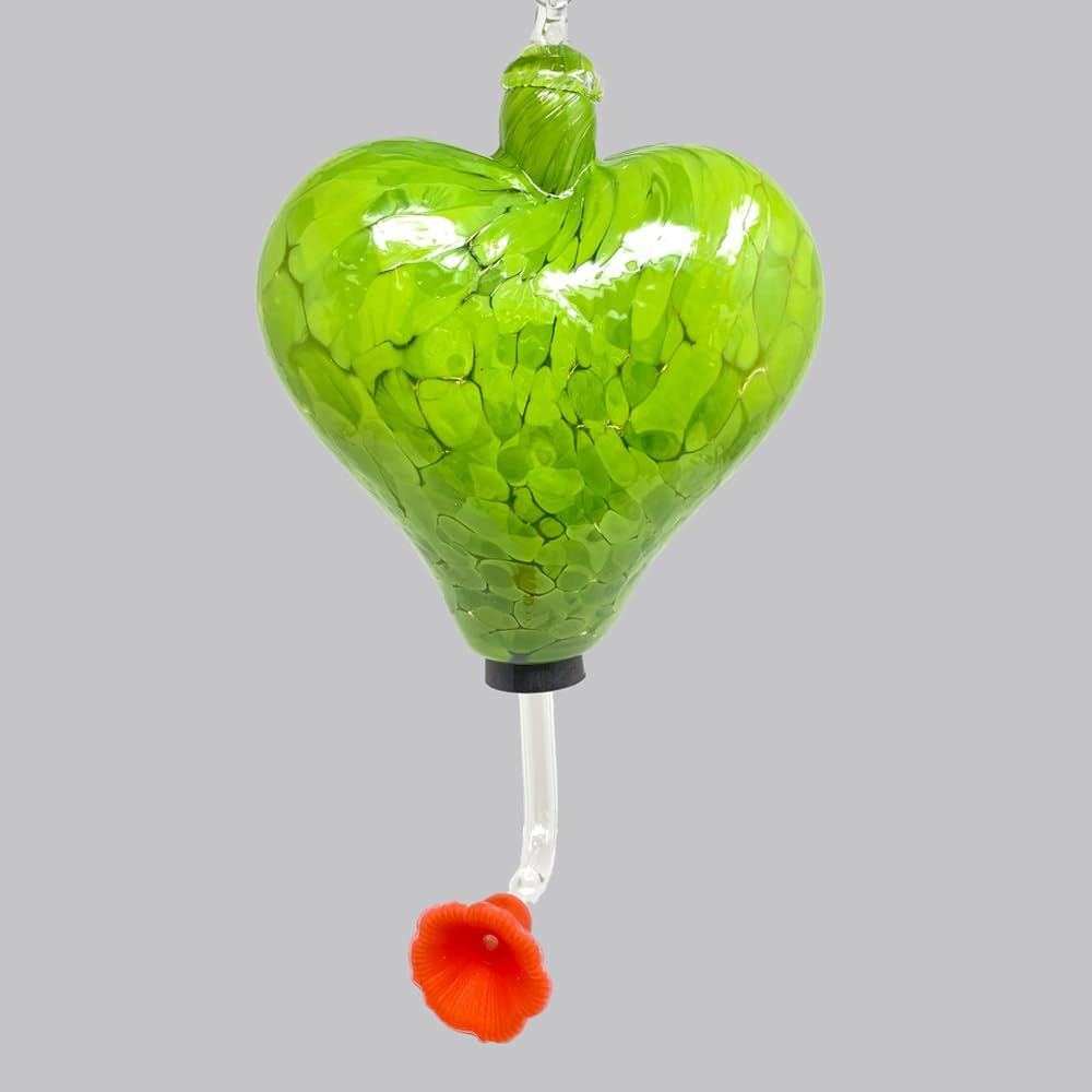 Glass Eye Studio Pop Heart Hummingbird Feeders (Red)
