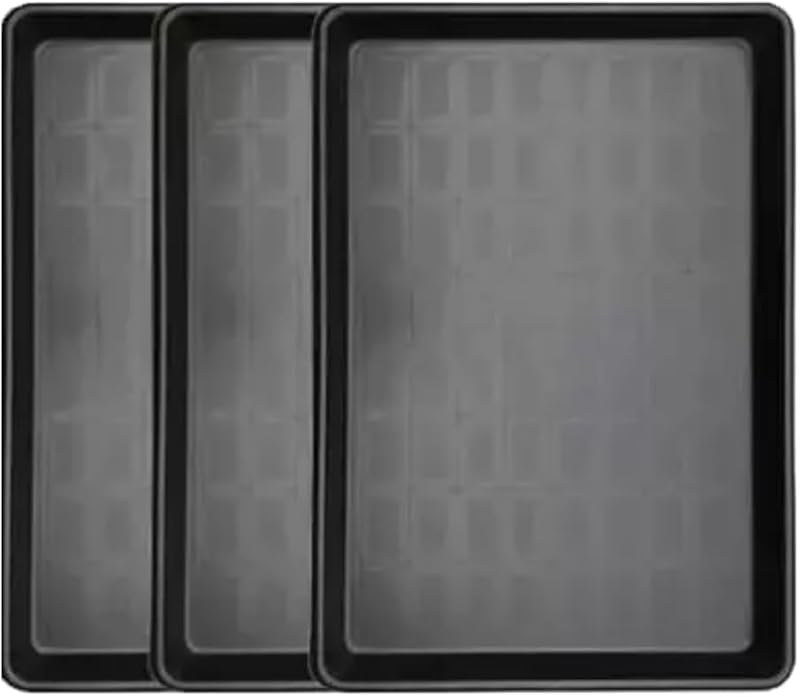 Kit com 3 Coletores de Óleo Extra Grandes FTTPOOF 89,9 x 61 x 3,6 cm, Bandejas para Troca de Óleo e Fluidos