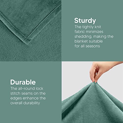Image of Utopia Bedding Fleece Blanket Twin Size Celadon 300GSM Luxury Anti-Static Fuzzy Soft Microfiber Bed Blanket (90x66 Inch)