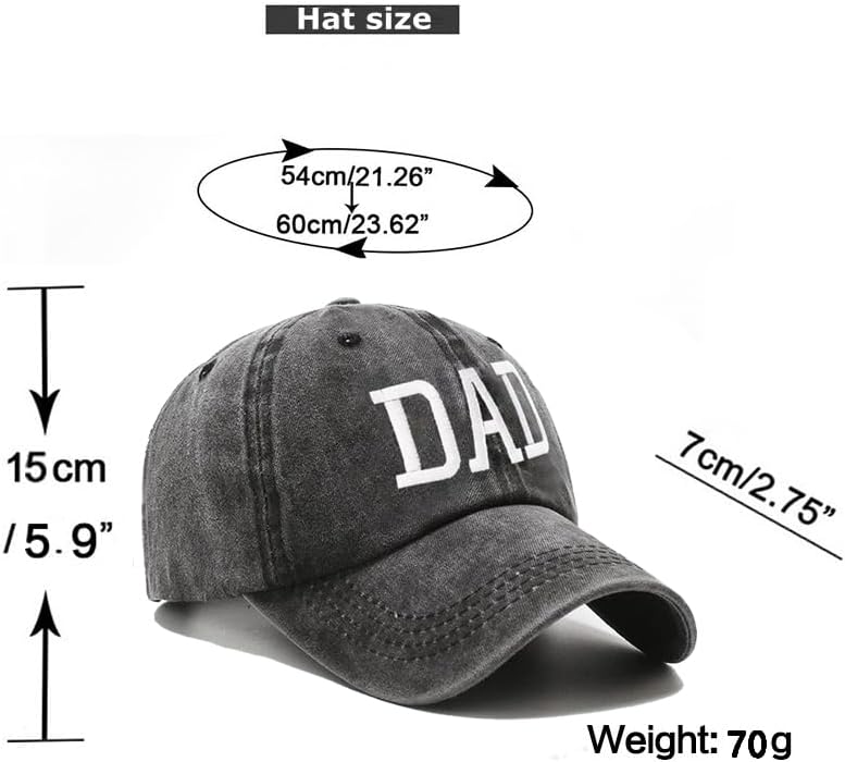 Dad Hat Embroidered Adjustable Baseball Cap Gifts for Couples Parents - Image 2