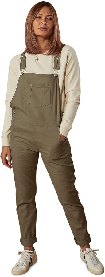 Wash Clothing Company Womens Organic Cotton Dungarees - Green | Regular Fit  Bib Overalls with tapered leg : Amazon.co.uk: Fashion