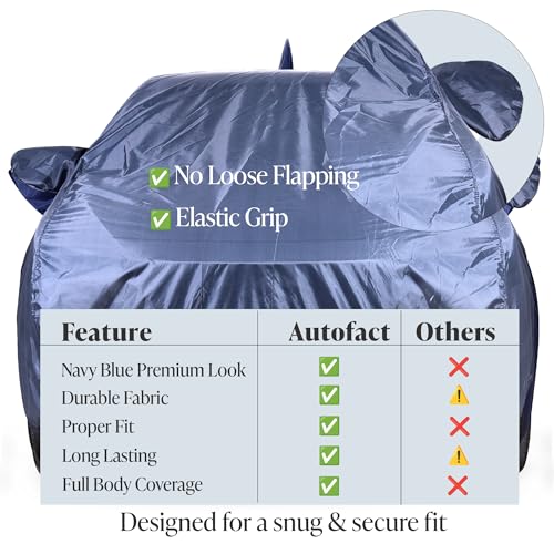 Image of Autofact Premium Car Cover for XEV 9e 2026 | All Weather Water-Resistant Full Body Car Cover | Light-Weight Triple-Stitched Outdoor Shield with UV Protection, Dustproof & Heat-Resistant