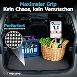 TRIBURG Universal Antirutschmatte 60x90 cm Zuschneidbar und Abwaschbar - Kofferraummatte | Teppich Antirutschunterlage | Schubladen Matte | Kofferraum Schutzmatte | Antirutschmatte für Teppich