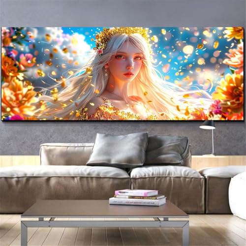 Broderie Diamant Grand Format 40x120cm pour Moments Détente et Décoration Murale Maison