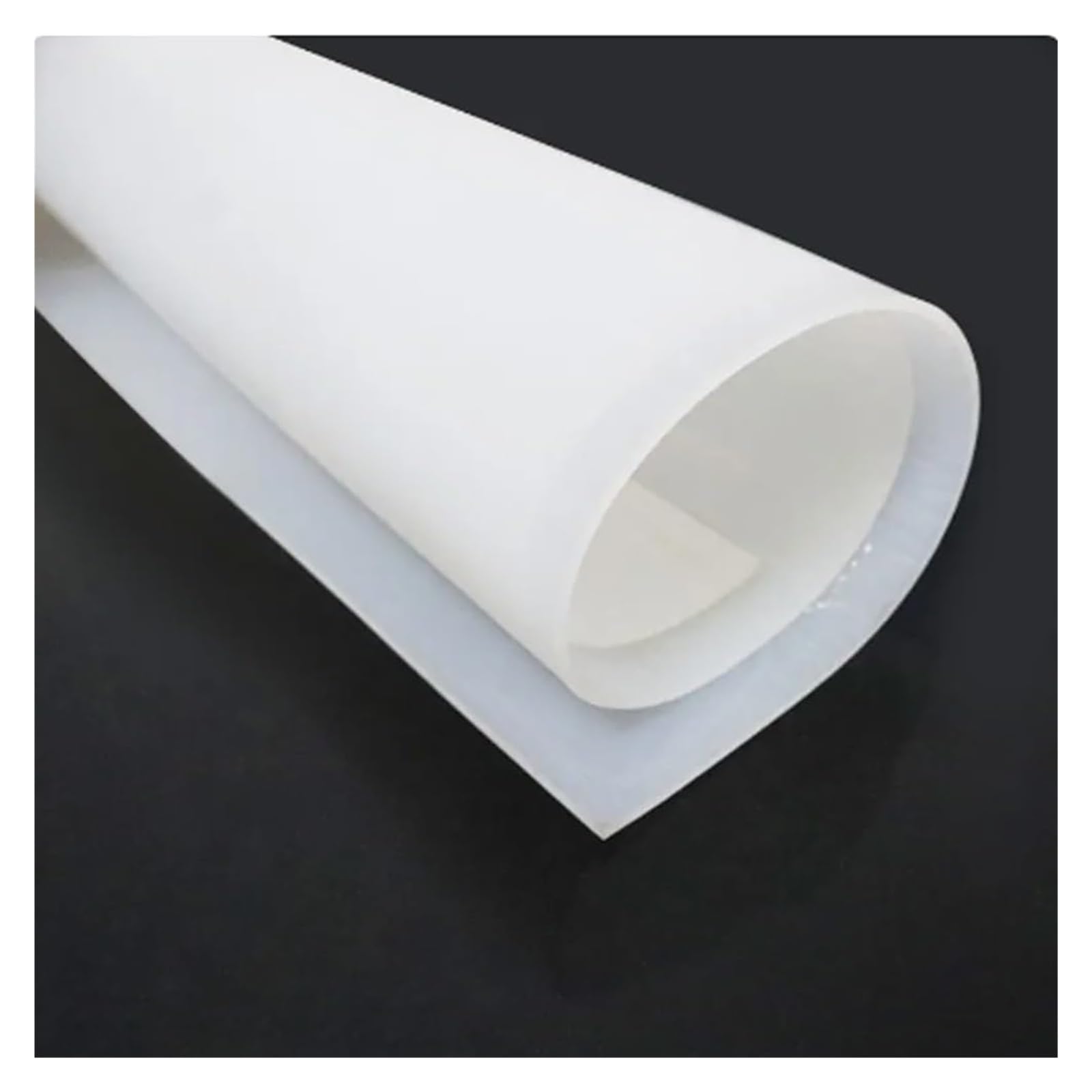 Tappetino opzionale in gomma siliconica vergine al 100%, resistente alle alte temperature, 3 pezzi, rosso/nero/traslucido, 500x500 mm(Clear)