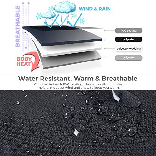 Sportneer Ski Trousers Womens Waterproof Walking Softshell Insulated Pants for Winter Outdoor Hiking Camping