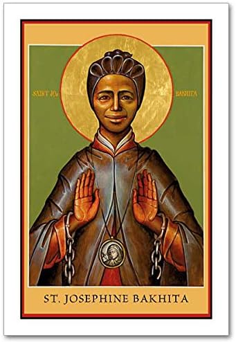 Saint Josephine Bakhita Icon Holy Card (5" x 3")