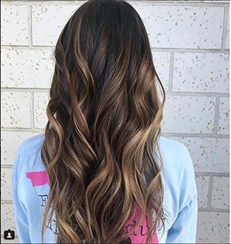 150% Density Ombre Blonde Highlights Lace Front Human Hair Wigs Pre-Plucked Hairline Human Hair Lace Wigs(20", Lace Front Wig)