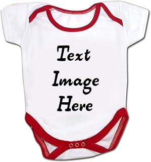 THEPRINTSHINE Customized Polycotton Name/Photo Unisex Baby Rompers, Personalized Half Sleeves Baby Romper, Printed Romper... Price In India