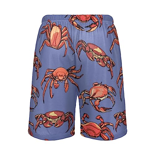 Vdsrup Mens Pajama Shorts Yellow Lemons Sleep Shorts Men Lemonade Pajama Bottoms With Pockets Drawstring Lounge S3