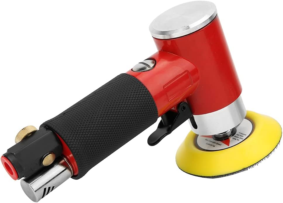 Industrial Pneumatic Polishing Machine, Air Sander Polisher with 2 - 3 Inch Grinding Disc, 15000 RPM, 1/4 Inch Air Inlet for Metal Wood Auto Body Finishing