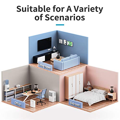 AIRPLUS Humidifier for Bedroom, Ultrasonic Cool Mist Humidifier with Adjustable Mist Levels, Top Filling Humidifier with 4.5L Water Tank, Lasting Humidifying up to 60 Hours, Essential Oil Available