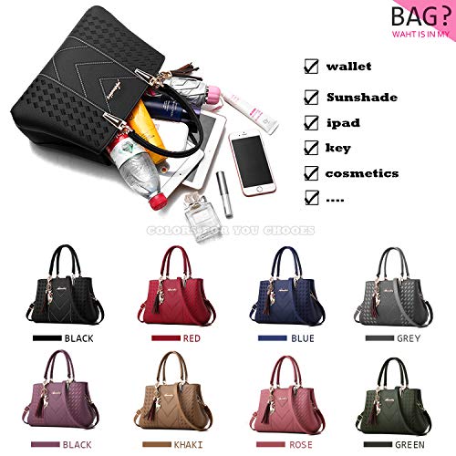 Alarion CMMB00667-BLACK Womens Purses And Handbags Shoulder Bag Ladies Designer Satchel Messenger Tote Bag thumb #4