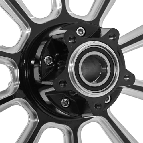 TOFR 16\"x3.5\" Gloss Black Front Wheel Rim Tubeless For Harley Touring Bagger 1984-2008 Road King FLHR Electra Glide FLHT Street Glide FLHX Road Glide FLTR 97 98 99 00 01 02 03 04 05 06 07 08