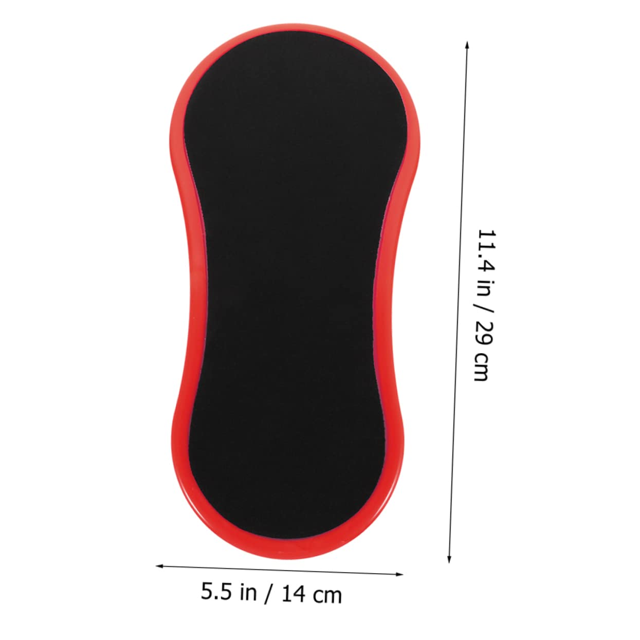 jojofuny 2 Pezzi Poggiapolsi Ergonomico da Scrivania in Gomma e Cotone, Design Leggero Portatile, Supporto per Polso Ufficio e Viaggio Rosso