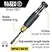 Klein Tools 32304 Screwdriver, 14-in-1 Adjustable Screwdriver with Flip Socket, HVAC Nut Drivers and Bits, Impact Rated