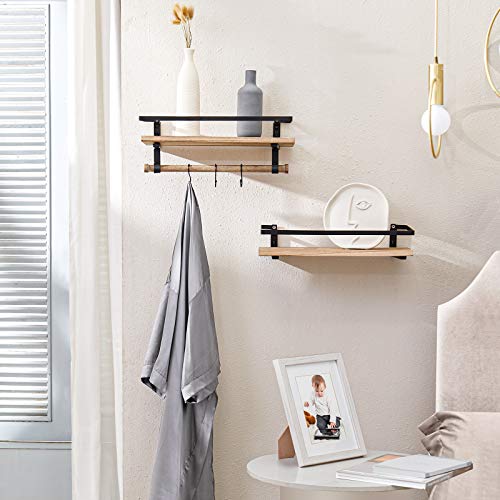 Image of BAYKA 22.5x5.12 Floating Shelves for Wall,Room Decor,Raised Lip,2 Pack