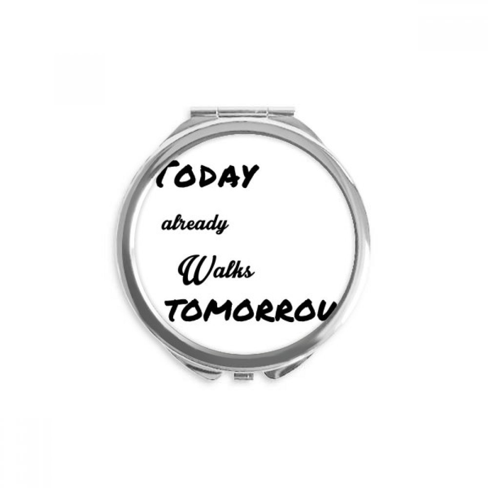 Miroir rond maquillage de poche à offrir avec message poétique original - 5