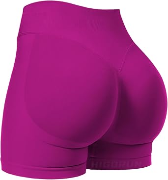 HIGORUN Women Workout Impact Shorts Scrunch Butt Lifting Gym Yoga Seamless Booty Biker Shorts