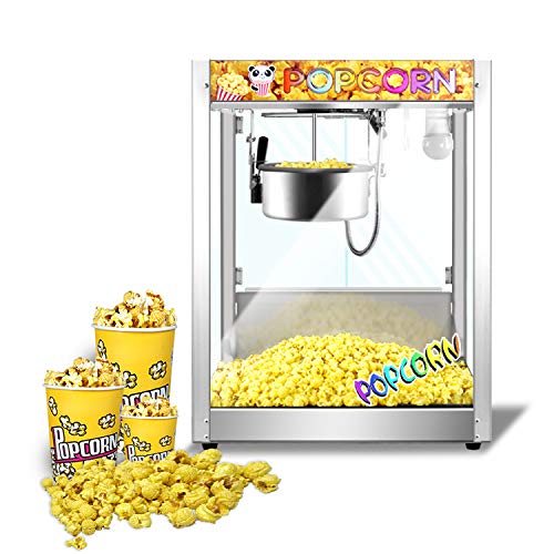 PASPRT Máquina de Palomitas de maíz Profesional de 8 onzas de Kolice, Palomitas de maíz, Fabricante de Palomitas de maíz eléctricas, máquina de Palomitas de maíz automática