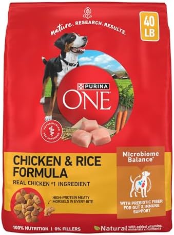 Purina ONE Chicken and Rice Formula Dry Dog Food - 40 lb. Bag