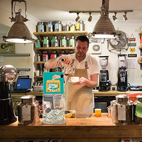 Large Acrylic Donation Box With Lock，Safe Suggestion Box With Sign Holder 5.9 X 7.8 X 9.8 Inches Clear Ballot Box Collection Box Tip Jars Drawing Box For Vote Charity Suggetstion Donation #TOP5