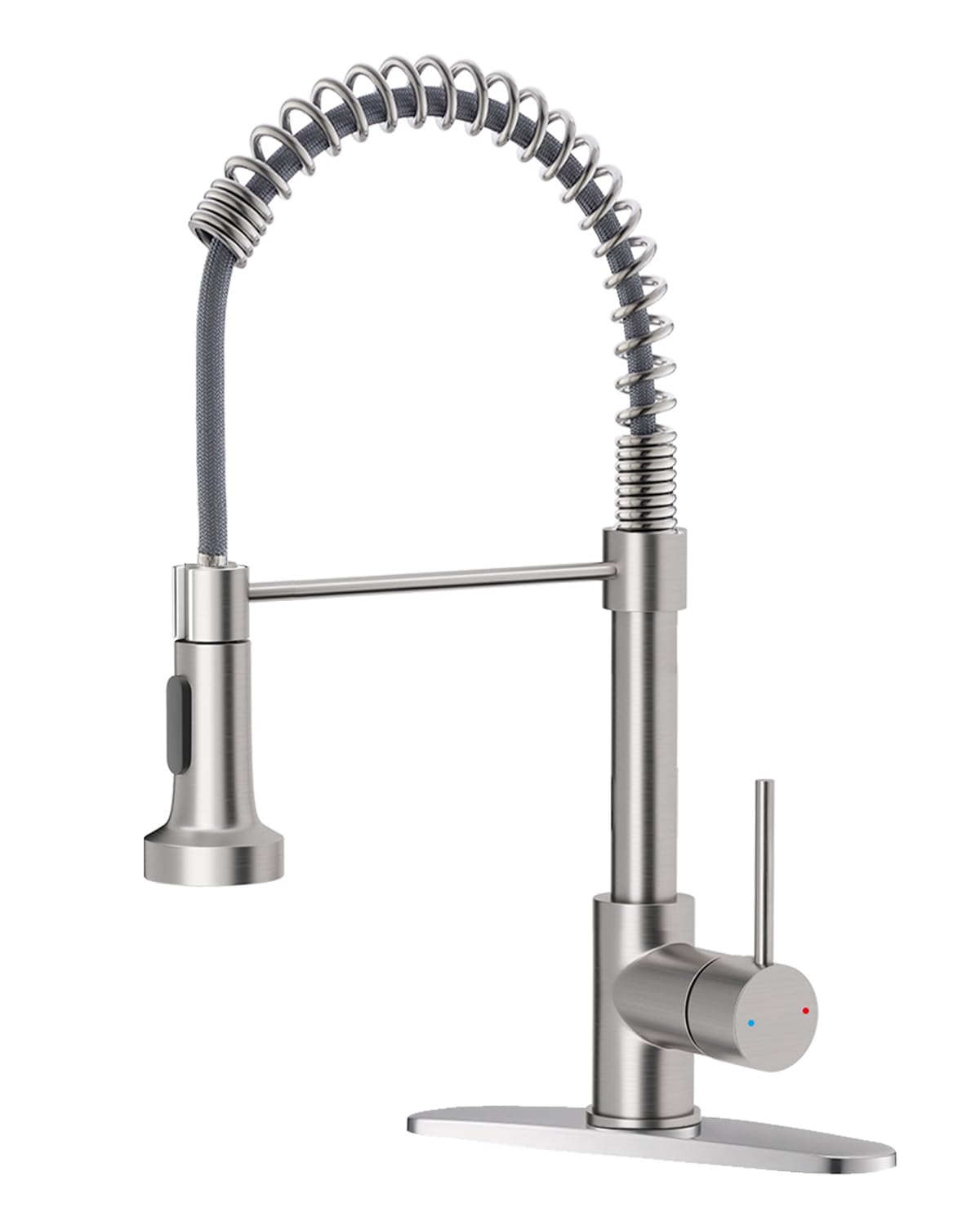 OWOFAN Kitchen Faucet with Pull Down Sprayer Industrial 1 Handle 1 Hole Or 3 Hole Faucet