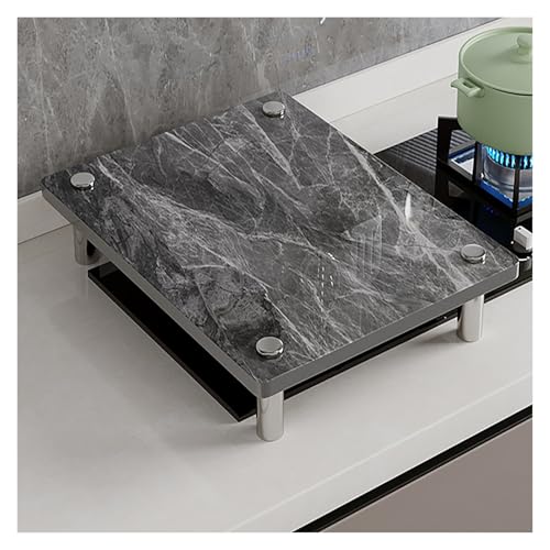 Couvercle de cuisson effet marbre 70x48cm pour gagner de la place dans une petite cuisine - 2