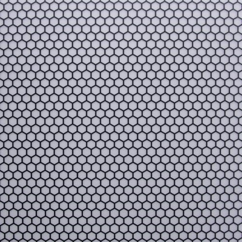 Image of KYDEX Thermoform Sheet - (Honeycomb Camo) - (Frosted Glass) - (Transparent /Black) - (12in x 12in) - (1 Sheet) - (for Holster Making, Cosplay, Hobby) - (USA Made)