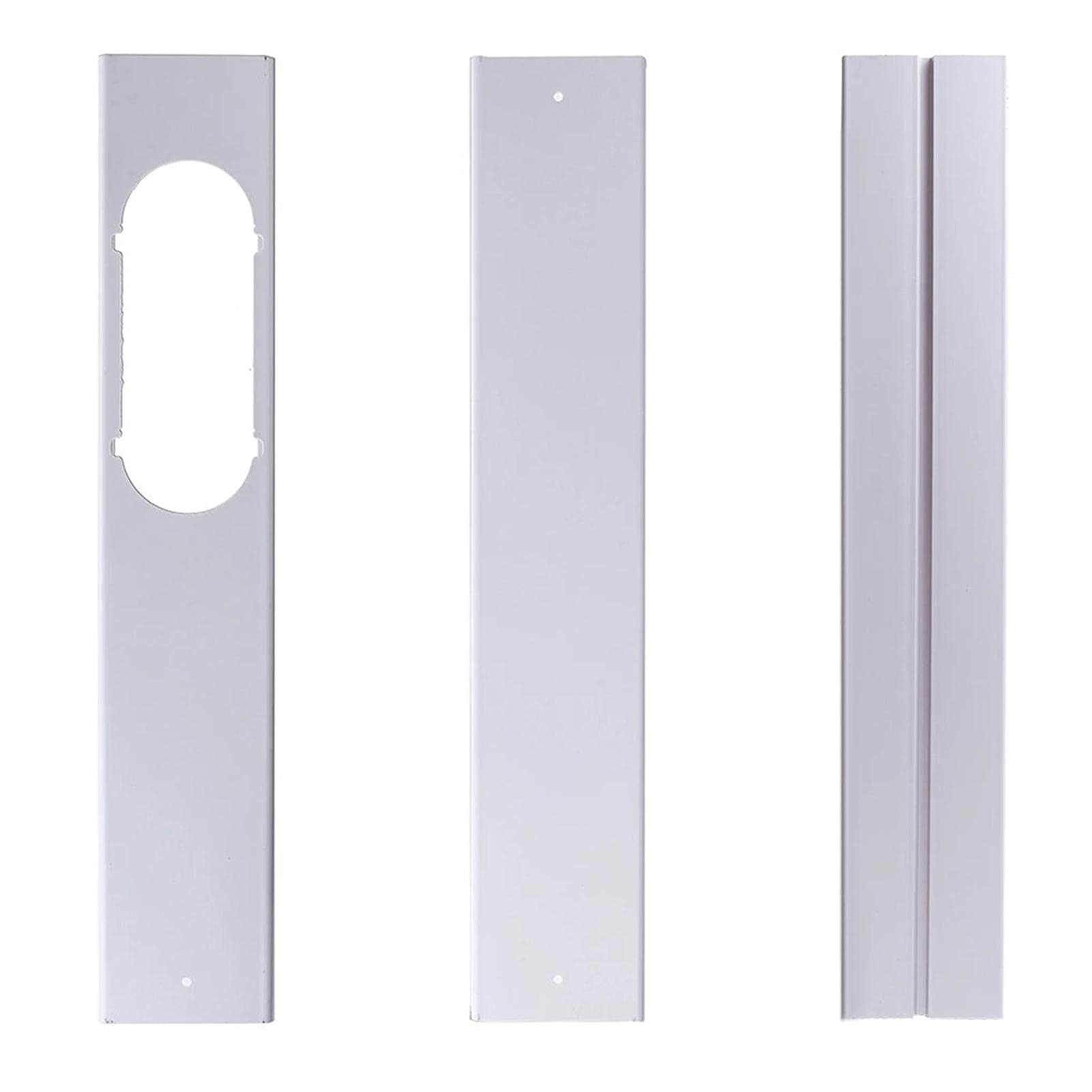 Niktule Red Air Conditioner Window Sealing Plate, Portable Ac Window Kit, Pvc Seal Bracket, Multipurpose Window Vent, Sliding Ac Vent Kit For Exhaust Hose, Adjustable Length Portable Ac Vent Kit