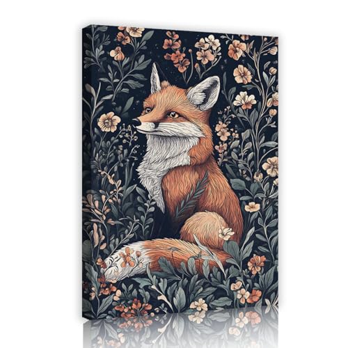 Affiche Renard Gothique Victorien Art Mural Salon OSHIONARTE 30x45