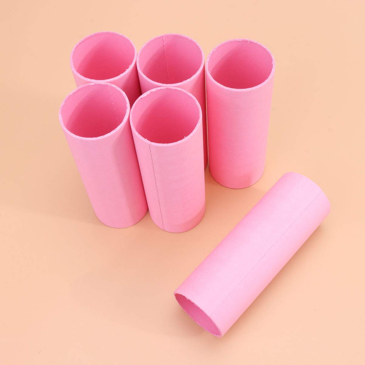 Healifty 20pcs Craft Rolls Round Cardboard Tubes Kraft Paper Tubes Empty Toilet Paper Rolls for DIY Arts and Crafts Projects (Mixed Color) - Image 3