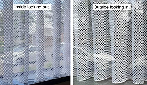 John Aird Modern Vision Geometirc Design Net Curtain - Width Sold By The Metre Drop: 36" (91cm)